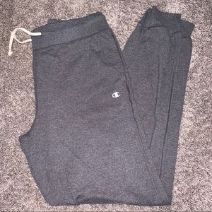 champion grey joggers sweatpants